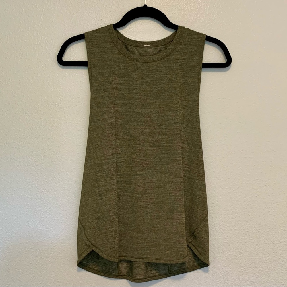 Lululemon Heather Green Tank Top
